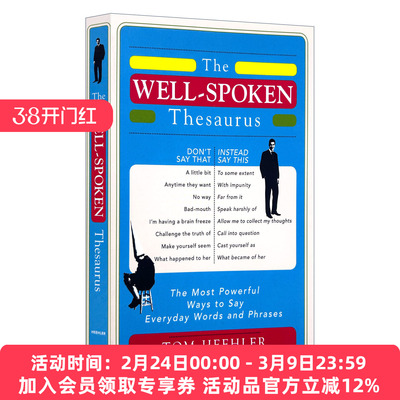 英语口语词库 英文原版 The Well-Spoken Thesaurus 日常单词和短语 善于辞令的辞典 英文版 进口英语原版书籍