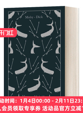 英文原版 Moby-Dick or The Whale 白鲸 企鹅经典布面精装 Herman Melville 英文版 进口英语原版书籍