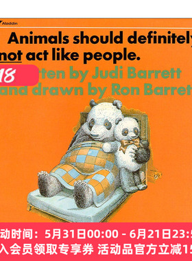 动物不应该表现得像人一样  英文原版 Animals Should Definitely Not Act Like People 绘本 阴天下肉丸作者 进口英语原版书籍