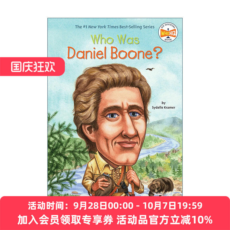 英文原版 Who Was Daniel Boone? 谁是丹尼尔 布恩 拓荒者 英文版 进口英语原版书籍图片