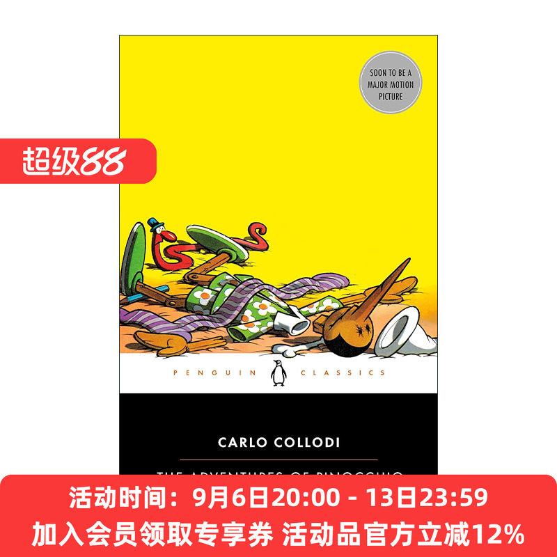 英文原版 The Adventures of Pinocchio Penguin Classics 木偶奇遇记 匹诺曹 企鹅经典 Carlo Collodi卡洛·科洛迪 进口英语书籍