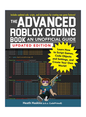 英文原版 The Advanced Roblox Coding Book: An Unofficial Guide  Updated Edition 高级Roblox编码书 非官方指南 修订版进口书