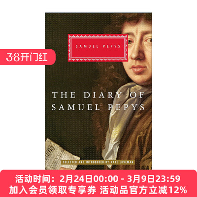 英文原版 The Diary of Samuel Pepys Everyman'S Library Classics 塞缪尔·佩皮斯日记选集 人人图书馆经典精装收藏版 英文版
