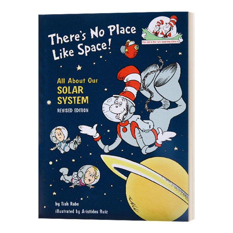 英文原版 There's No Place Like Space 苏斯博士 奇妙无比的太空 太阳系探秘 戴帽子的猫 科普 英文版 进口英语原版书籍