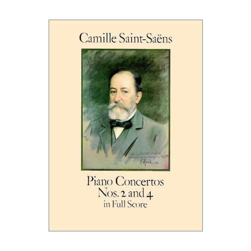 英文原版 Piano Concertos Nos.2 and 4 in Full Score 夏尔·卡米尔·圣-桑第二 第四钢琴协奏曲全谱 Camille Saint-Saens 英文版