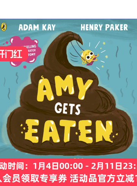 英文原版 Amy Gets Eaten 艾米被吃掉啦 儿童食道消化科普绘本 英文版 进口英语原版书籍