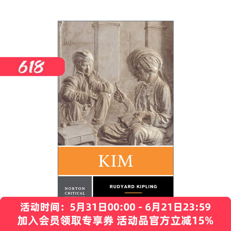 英文原版 Kim 吉姆 诺贝尔文学奖得主Rudyard Kipling 诺顿文学解读系列 Norton Critical Editions 英文版 进口英语原版书籍