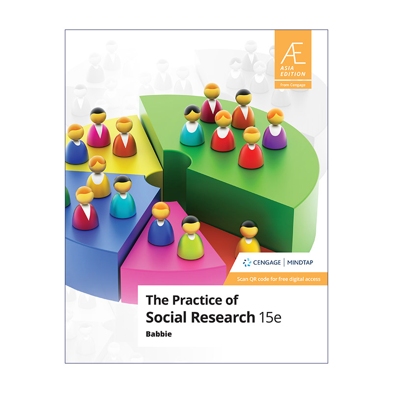 英文原版 The Practice of Social Research 社会研究方法 第15版 艾尔巴比 Earl R. Babbie 英文版 进口英语原版书籍
