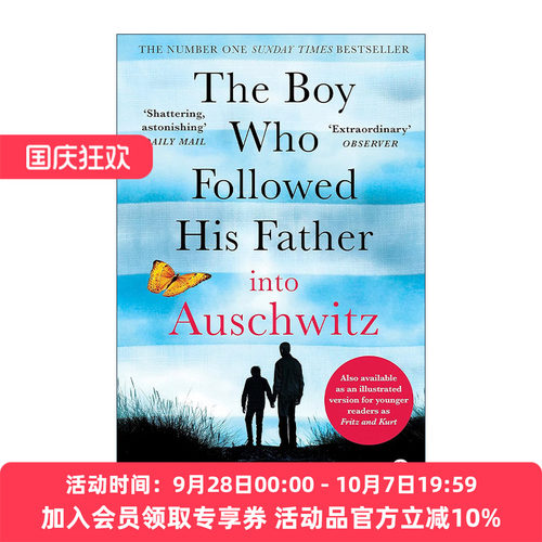 英文原版 The Boy Who Followed His Father into Auschwitz 跟随父亲去奥斯维辛的男孩 Jeremy Dronfield国际畅销小说 二战历史