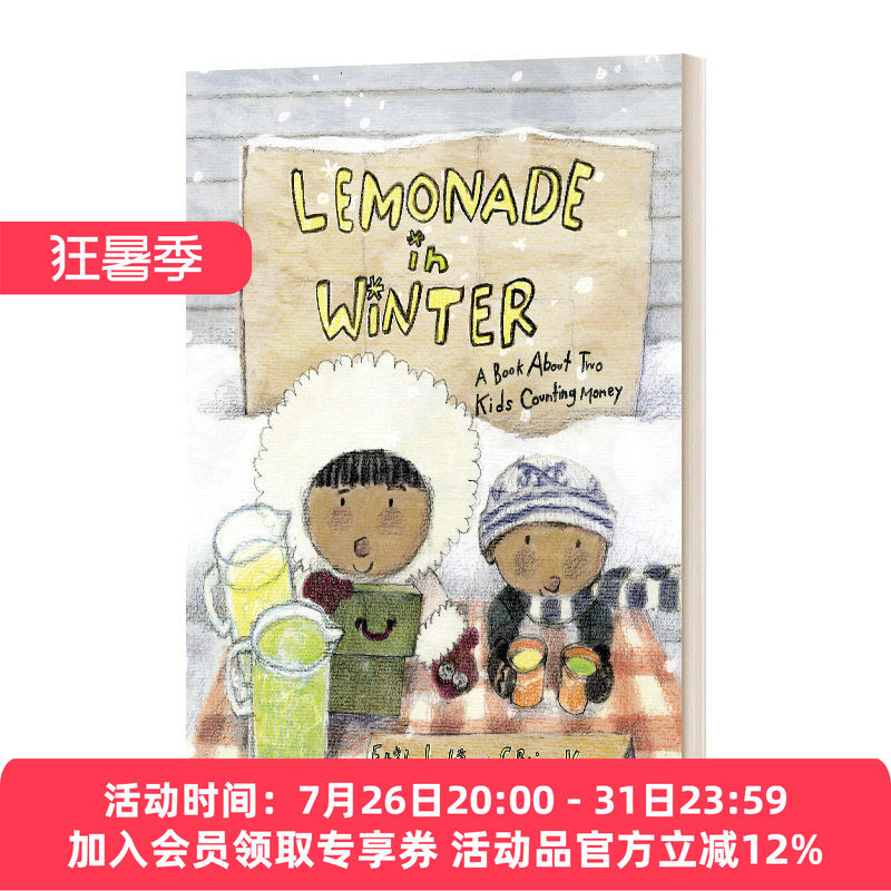 冬天的柠檬水 英文原版 Lemonade in Winter A Book About Two Kids Counting Money 关于两个孩子数钱的书 精装 进口英语原版书籍