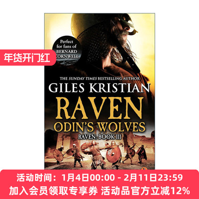 英文原版 Raven Odin's Wolves 渡鸦3 奥丁之狼 Giles Kristian畅销维京系列历史小说 英文版 进口英语原版书籍
