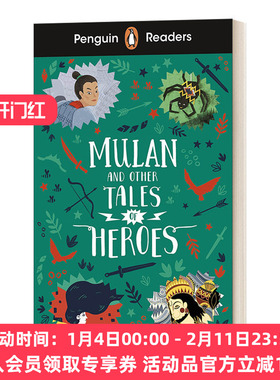 英文原版 Penguin Readers Level 2 Mulan and Other Tales of Heroes ELT Graded Reader 企鹅分级阅读2 木兰和其他英雄故事