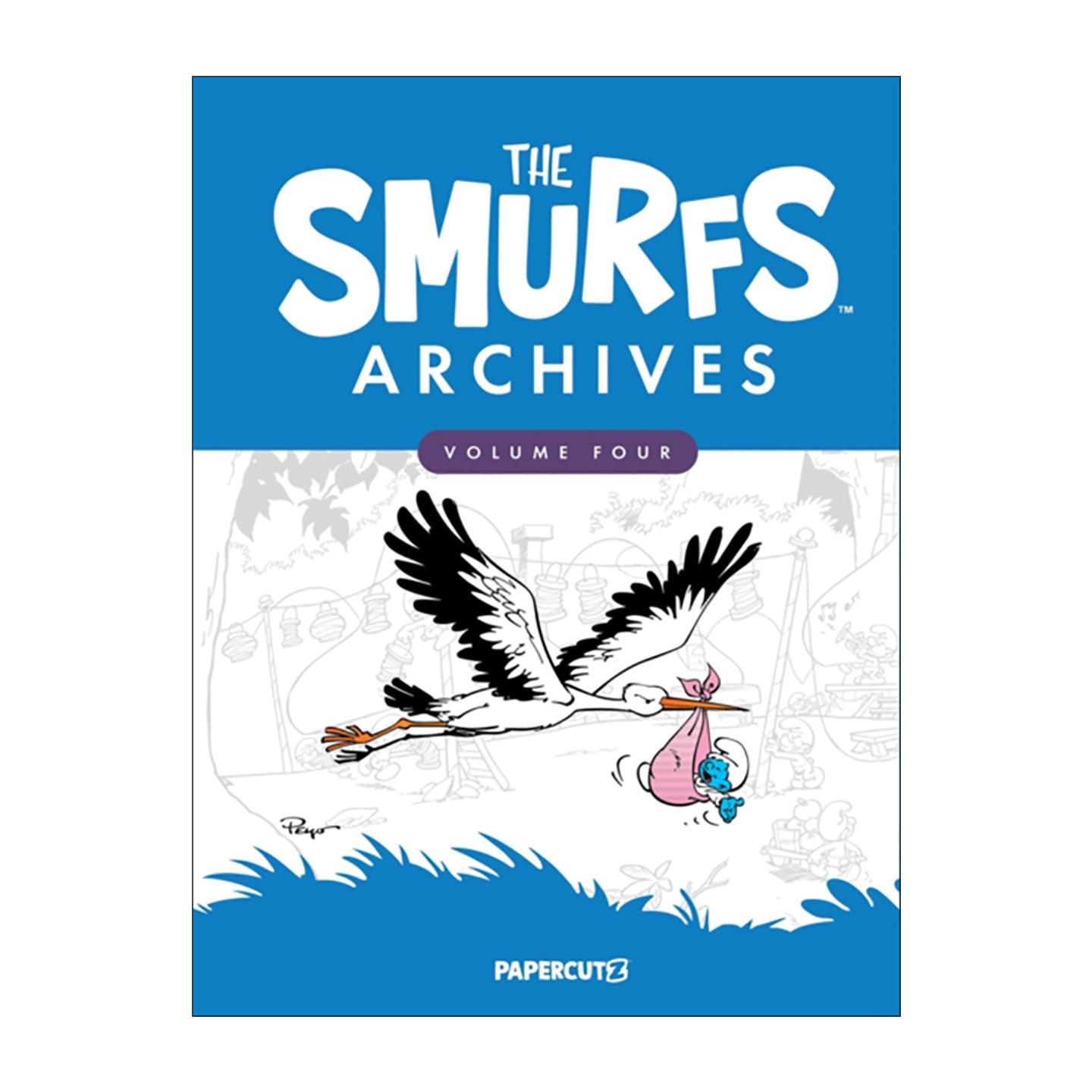 英文原版 The Smurfs Archives Vol.4 蓝精灵漫画合集卷四 精装 英文版 进口英语原版书籍