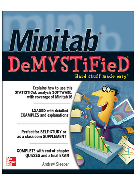 英文原版 Minitab Demystified 质量管理统计软件 自学向导系列 英文版 进口英语原版书籍