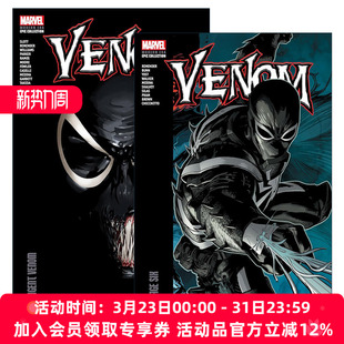漫威漫画 Venom Collection 英文原版 Dan 进口英语原版 Era 英文版 Modern 书籍 Epic Slott 毒液现代史诗珍藏集2册