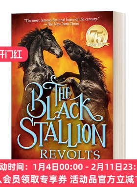 黑神驹系列 英文原版 The Black Stallion Revolts 黑神驹起义 Walter Farley 青少年骑马动作冒险小说 英文版 进口英语原版书籍