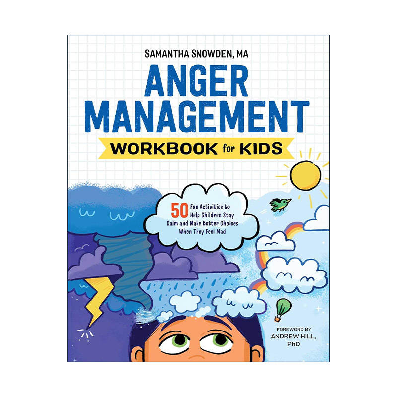英文原版 Anger Management Workbook for Kids 儿童愤怒管理练习册 50个有趣的活动帮助孩子保持冷静 英文版 进口英语原版书籍