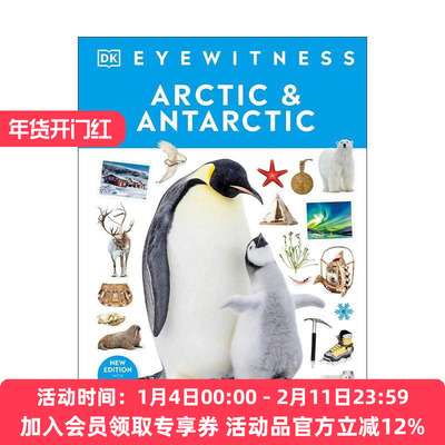 英文原版 DK Eyewitness Arctic and Antarctic 目击者系列 北极和南极 儿童科普百科精装 英文版 进口英语原版书籍