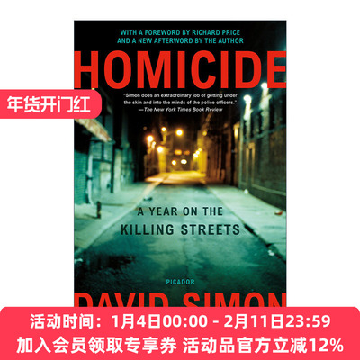 凶年 美剧火线编剧 英文原版 Homicide A Year on the Killing Streets 英文版 进口英语原版书籍