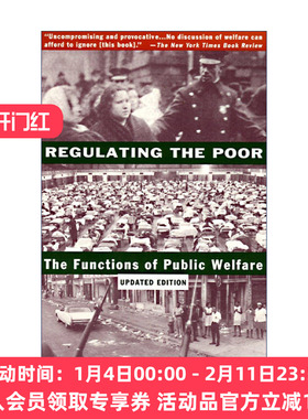 英文原版 Regulating the Poor 监管穷人 公共福利的功能 社会学 Frances Fox Piven 英文版 进口英语原版书籍