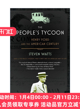 英文原版 The People's Tycoon 人民大亨 亨利·福特与美国世纪 汽车 传记 Steven Watts 英文版 进口英语原版书籍
