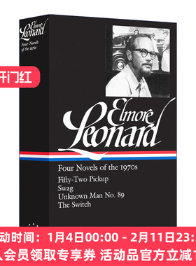 英文原版小说 Elmore Leonard Four Novels of the 1970s 埃尔莫 伦纳德 二十世纪七十年代的四部小说 英文版 进口英语 书籍