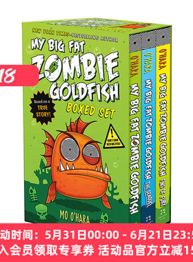 英文原版 My Big Fat Zombie Goldfish Boxed Set 大胖丧尸金鱼系列3册盒装 小学英文课外读物 英文版 进口英语原版书籍