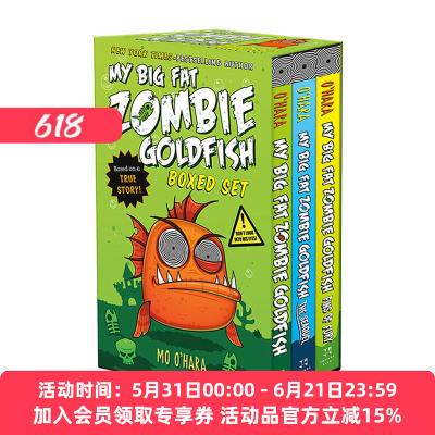 英文原版 My Big Fat Zombie Goldfish Boxed Set 大胖丧尸金鱼系列3册盒装 小学英文课外读物 英文版 进口英语原版书籍