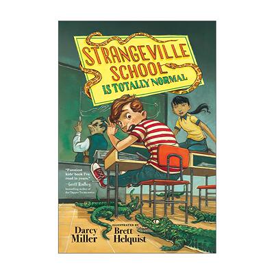 英文原版 Strangeville School Is Totally Normal 斯特拉奇维尔学校完全正常 儿童搞笑故事小说 英文版 进口英语原版书籍