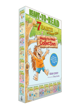 英文原版 The 7 Habits of Happy Kids Ready-to-Read Level 2 快乐儿童的7个习惯7册盒装 英文版 进口英语原版书籍