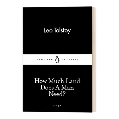 英文原版 How Much Land Does A Man Need 托尔斯泰 一个人究竟需要多少地 小黑书 英文版 进口英语原版书籍
