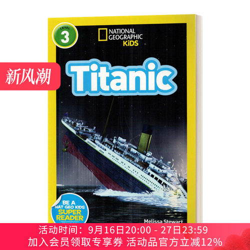 英文原版 National Geographic Kids Readers L3 Titanic 国家地理分级读物第3级 英文版 进口英语原版书籍