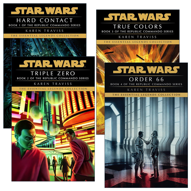 英文原版小说 Star Wars Legends (Republic Commando)平装系列 套装4册 星球大战 共和国突击队 英文版 进口英语原版书籍