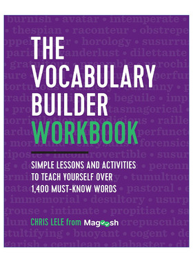 英语词汇练习册 英文原版 The Vocabulary Builder Workbook 自学超过1400个必须知道的单词 GRE托福词汇 英文版 进口英语原版书籍