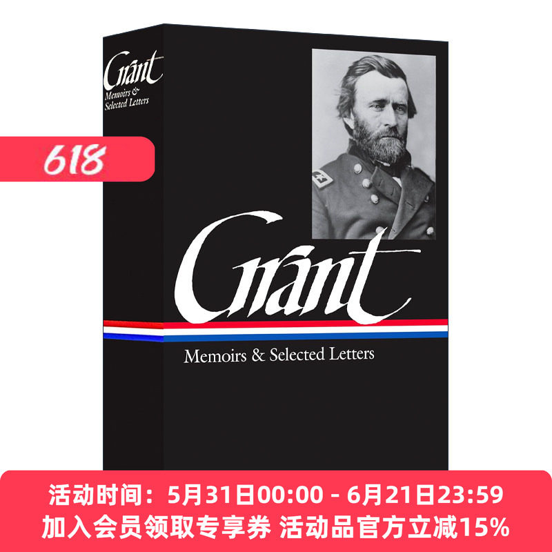 英文原版 Ulysses S. Grant 尤利西斯·辛普森·格兰特 回忆录与信件选集 精装美国文库 英文版 进口英语原版书籍
