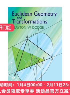 英文原版 Euclidean Geometry and Transformations 欧几里得几何与变换 数学 Clayton W. Dodge 英文版 进口英语原版书籍