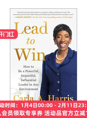 英文原版 Lead to Win 走向胜利 领导者实用指南 企业管理 Expect To Win作者Carla A. Harris 精装 英文版 进口英语原版书籍