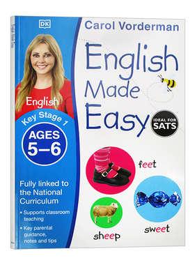 英文原版 English Made Easy Ages 5-6 Key Stage 1 DK英语一点通练习本 5-6岁 英文版 进口英语原版书籍