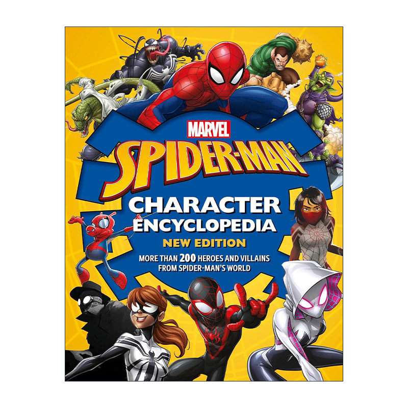 英文原版 Marvel Spider-Man Character Encyclopedia New Edition漫威蜘蛛侠角色百科全书新版来自蜘蛛侠世界的200多名英雄和反派