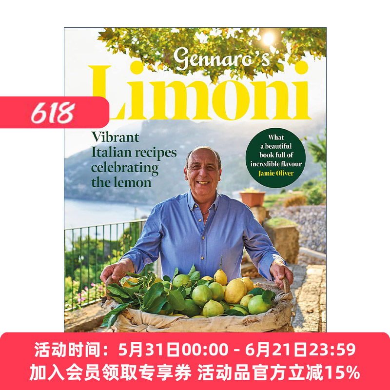 英文原版 Gennaro's Limoni 柠檬活力精装食谱 大厨Gennaro Contaldo的意大利柠檬风味菜 英文版 进口英语原版书籍