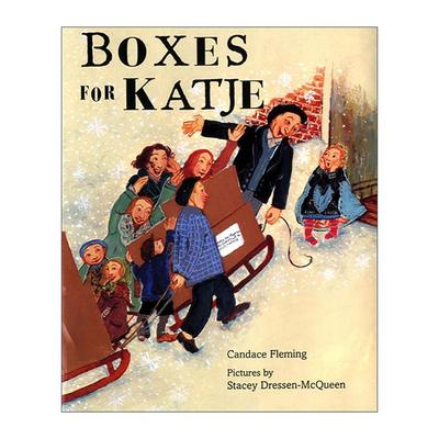 英文原版 Boxes for Katje 凯琪的包裹 精装图画书 英文版 进口英语原版书籍