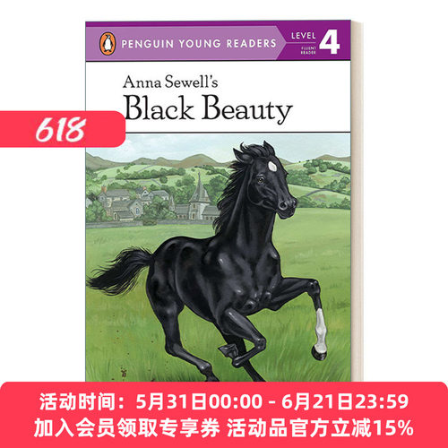 英文原版 Anna Sewell's Black Beauty - Penguin Young Readers Level 4 企鹅青少分级阅读4级 英文版 进口英语原版书籍