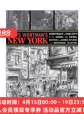 英文原版 Denys Wortman's New York 英文版 进口英语原版书籍