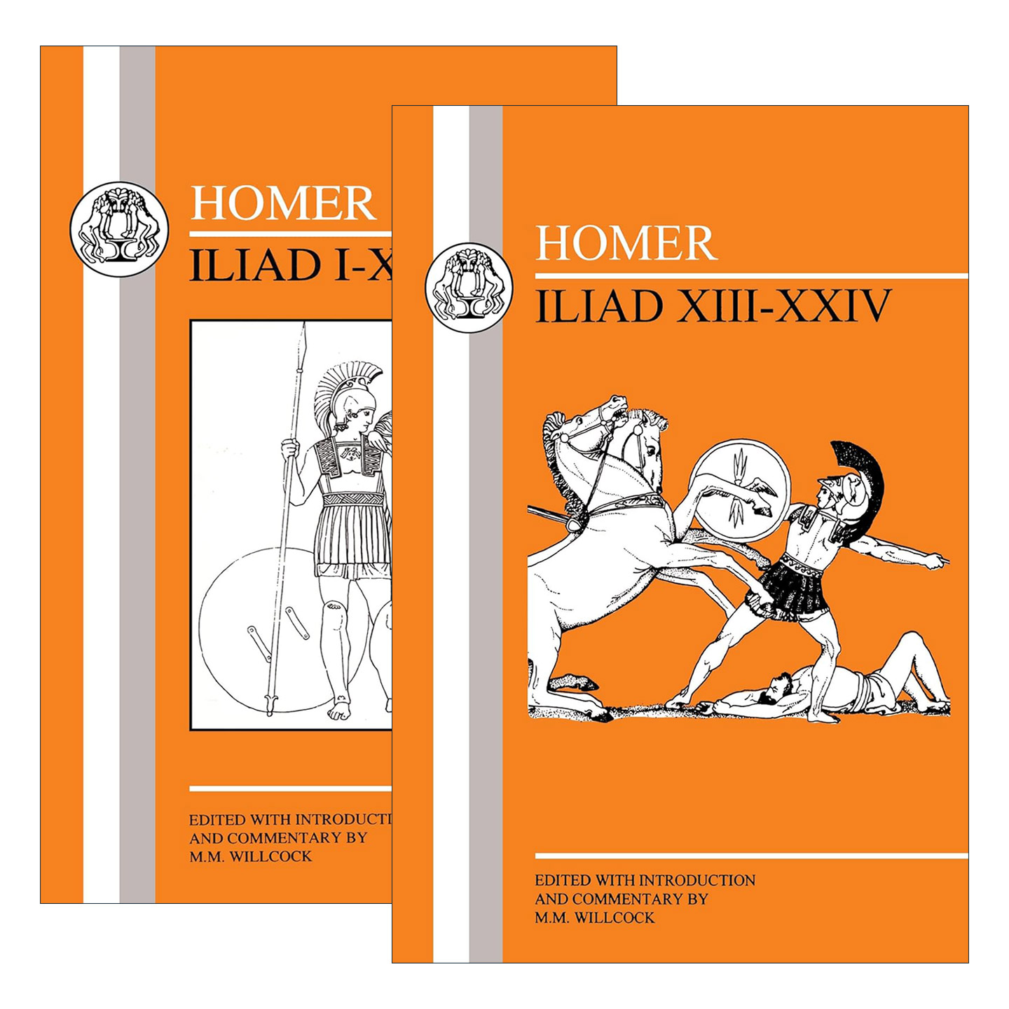 英文原版 Homer Iliad 希腊语文本系列 荷马史诗伊利亚特2册 M.M. Willcock 英文版 进口英语原版书籍