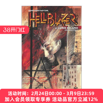 英文原版 John Constantine Hellblazer by Jamie Delano Omnibus Vol.1 约翰·康斯坦丁 地狱神探 精选集 DC漫画 精装经典收藏版