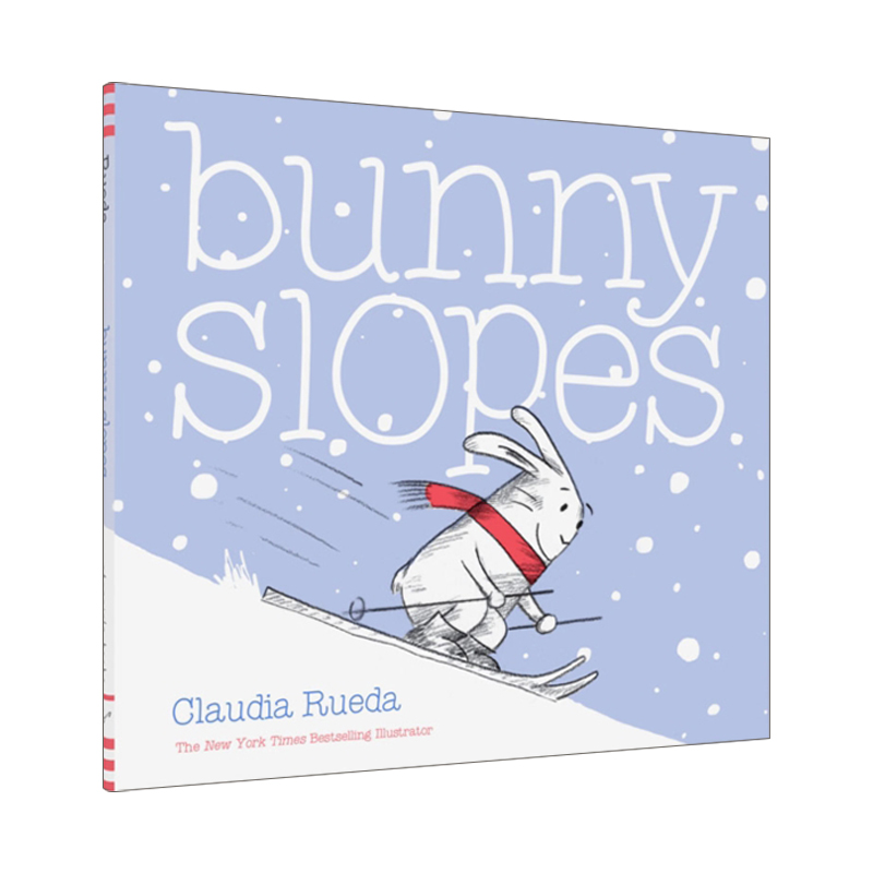 爬坡的兔子 英文原版 Bunny Slopes 精装绘本 兔子系列 Claudia Rueda 英文版 进口英语原版书籍