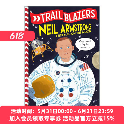 英文原版 Trailblazers Neil Armstrong 开拓者系列 尼尔·阿姆斯特朗 首个踏上月球的人 传记 儿童科普百科 Alex Woolf 英文版