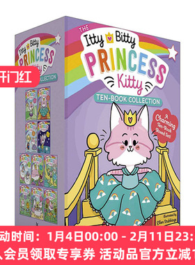 英文原版 The Itty Bitty Princess Kitty Ten-Book Collection 小猫公主系列1-10盒装 贝蒂和凯蒂 英文版 进口英语原版书籍