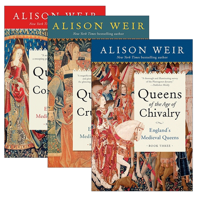 英文原版 England's Medieval Queens 英国中世纪女王系列1-3册 历史传记 Alison Weir 英文版 进口英语原版书籍