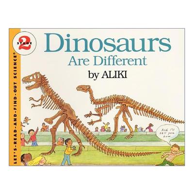 英文原版 Let's Read and Find Out 2 Dinosaurs Are Different 自然科学启蒙阅读与发现2级 不一样的恐龙 英文版进口英语原版书籍